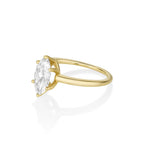 The Maeve Marquise Engagement Ring [Yellow Gold] Side view