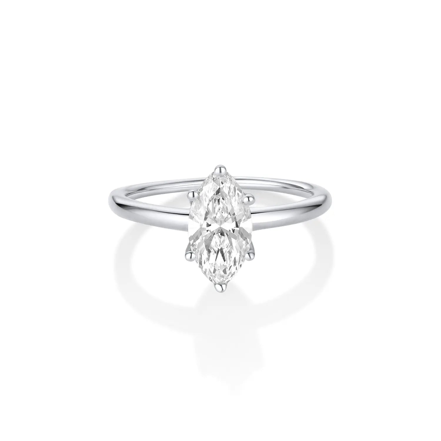 The Maeve Marquise Engagement Ring [White Gold or Platinum]