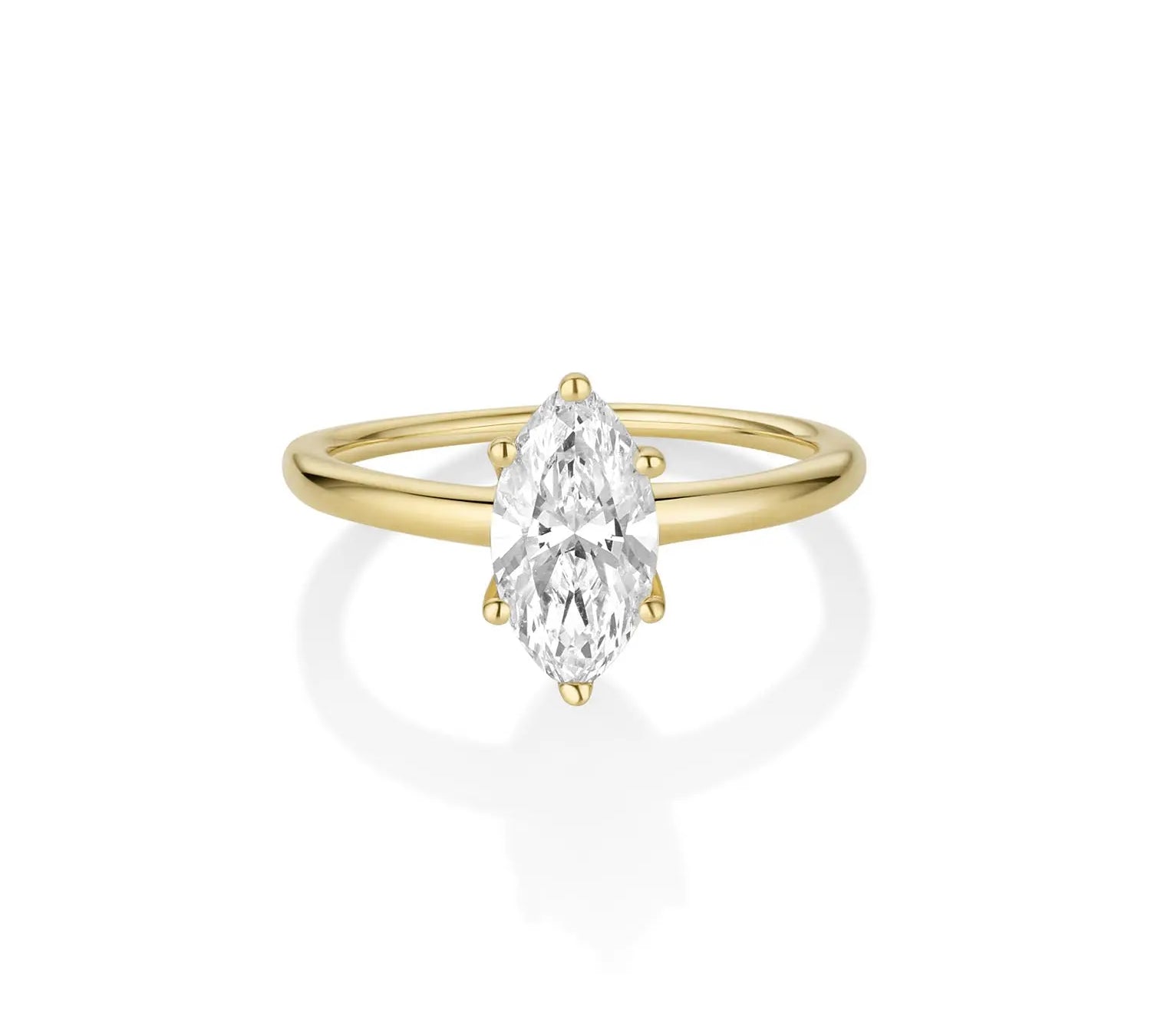 The Maeve Marquise Engagement Ring [Yellow Gold]