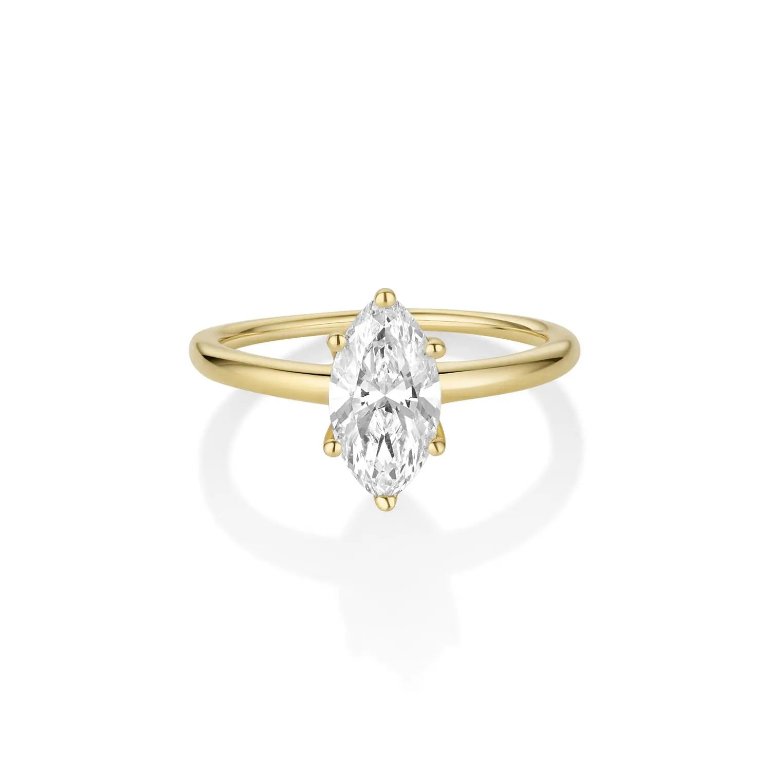 The Maeve Marquise Engagement Ring [Yellow Gold]