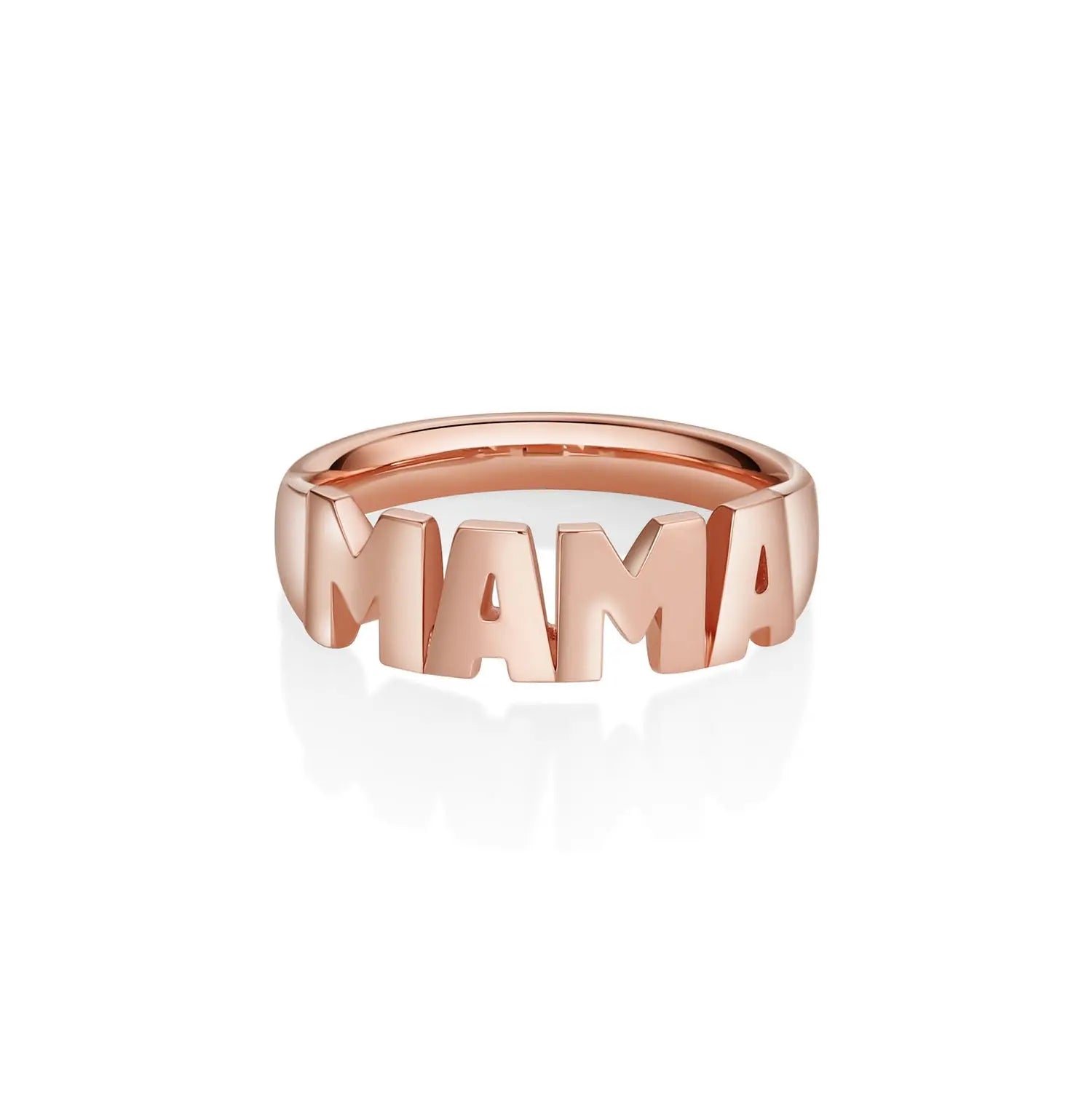 Mama Nameplate Ring [Rose Gold]