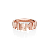 Mama Nameplate Ring [Rose Gold]