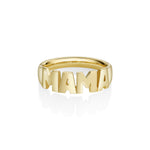 Mama Nameplate Ring [Yellow Gold]