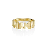 Mama Nameplate Ring [Yellow Gold]