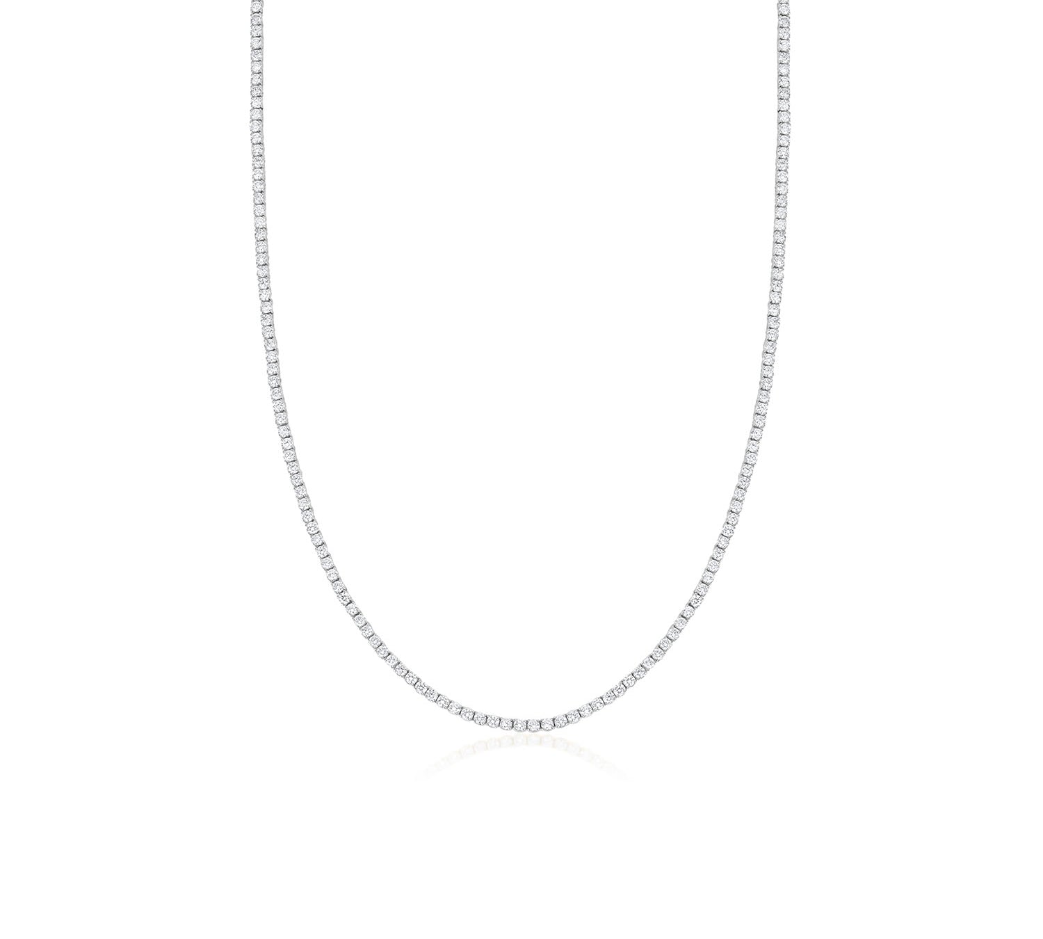 Margaret Tennis Necklace [White Gold]