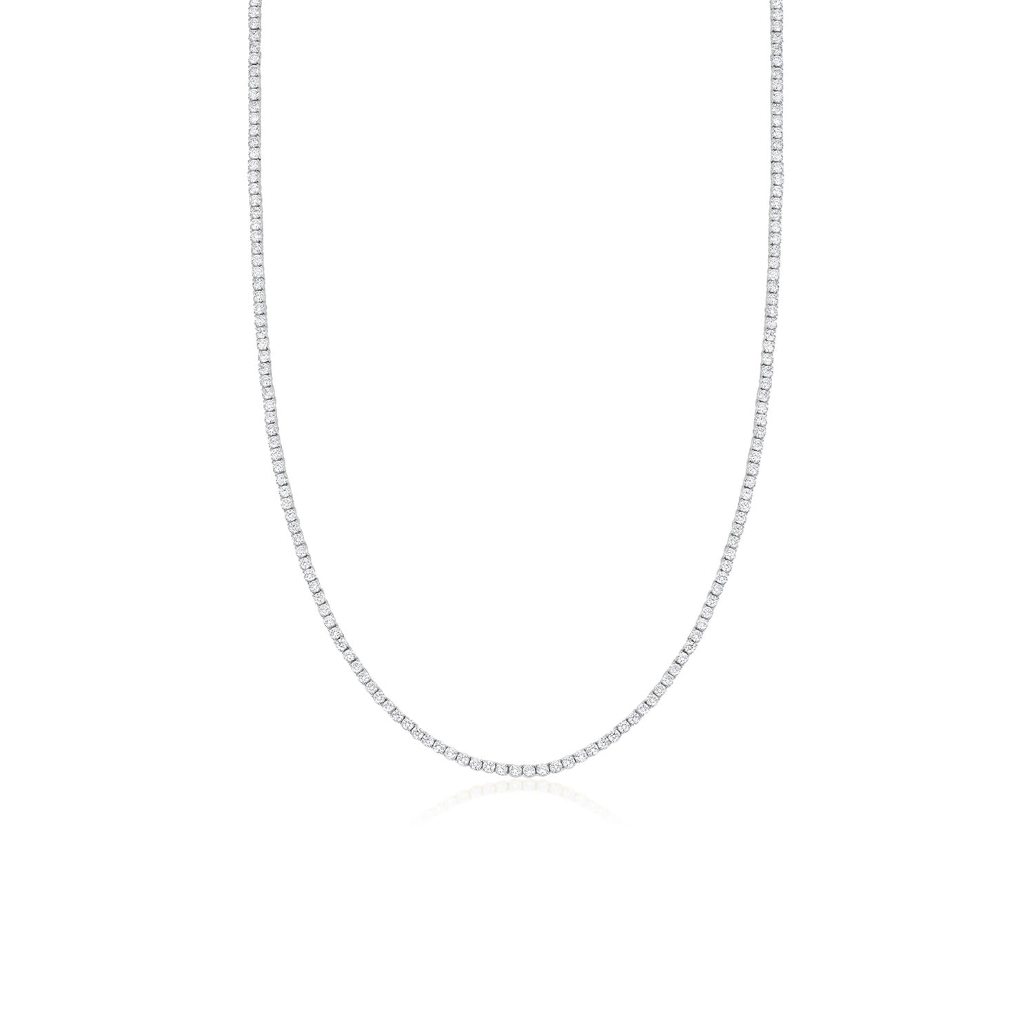 Margaret Tennis Necklace [White Gold]