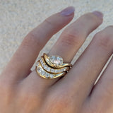 Margot Pear Wave Ring