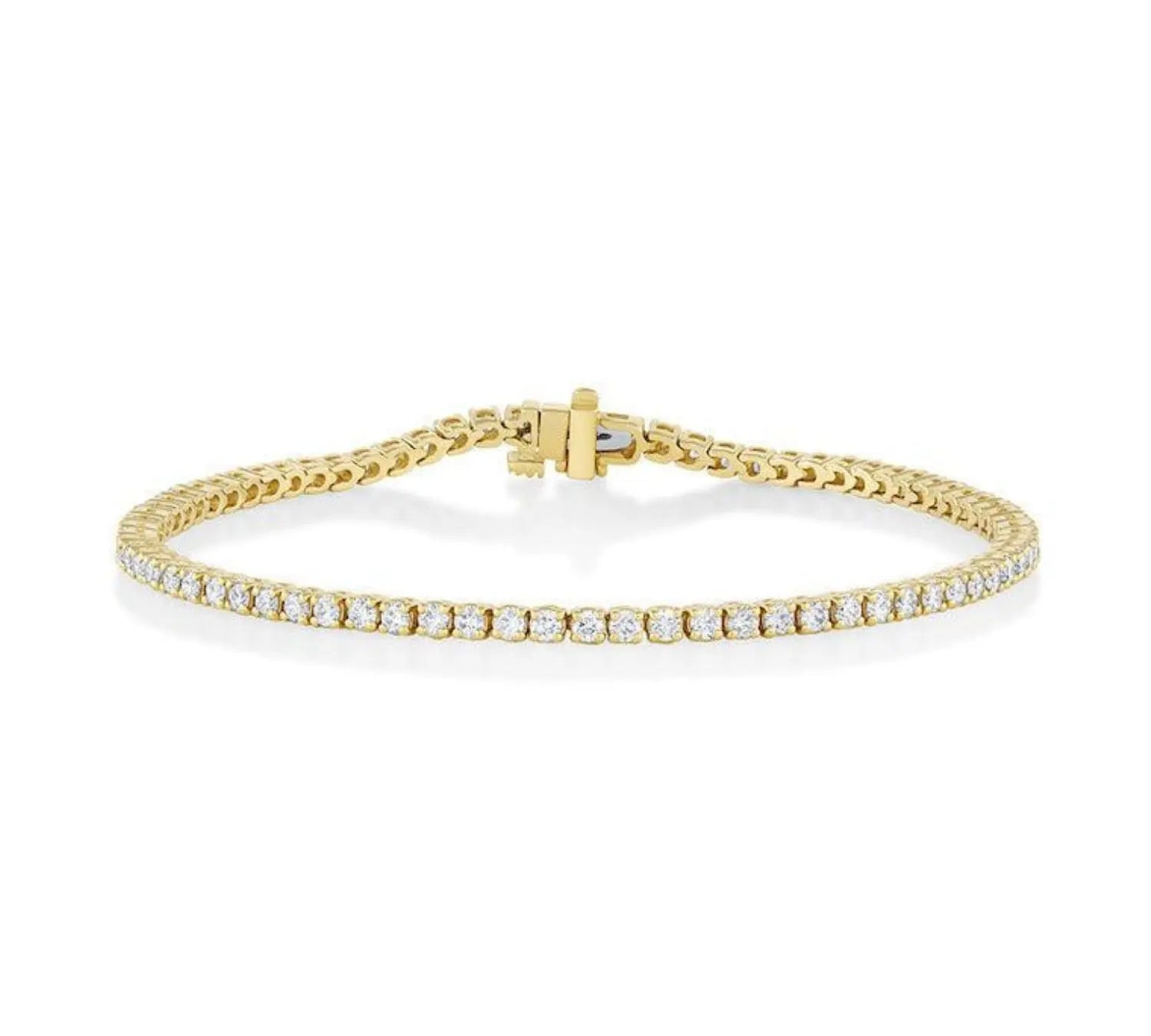 Marrow Fine Jewelry White Diamond Maria Tennis Bracelet [Yellow Gold]