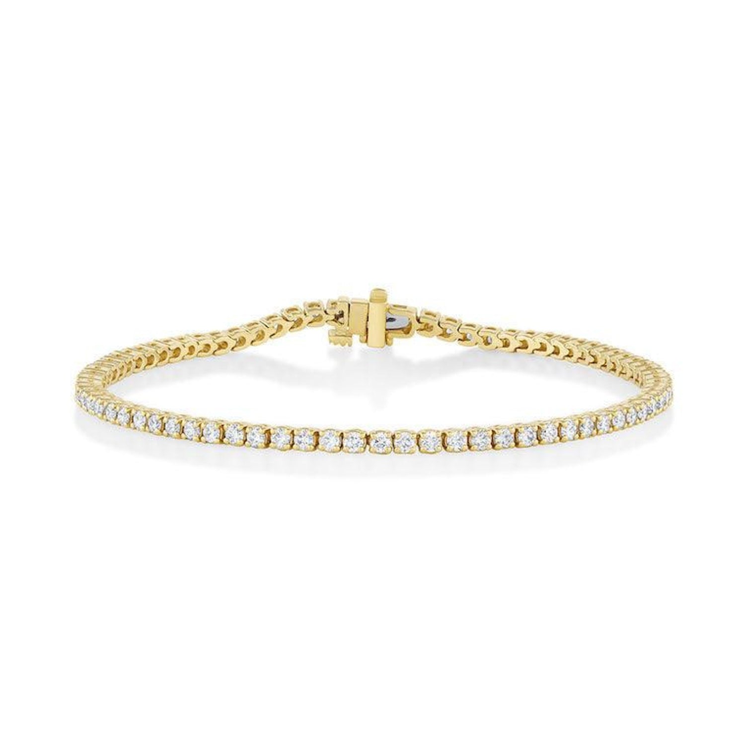Marrow Fine Jewelry White Diamond Maria Tennis Bracelet [Yellow Gold]