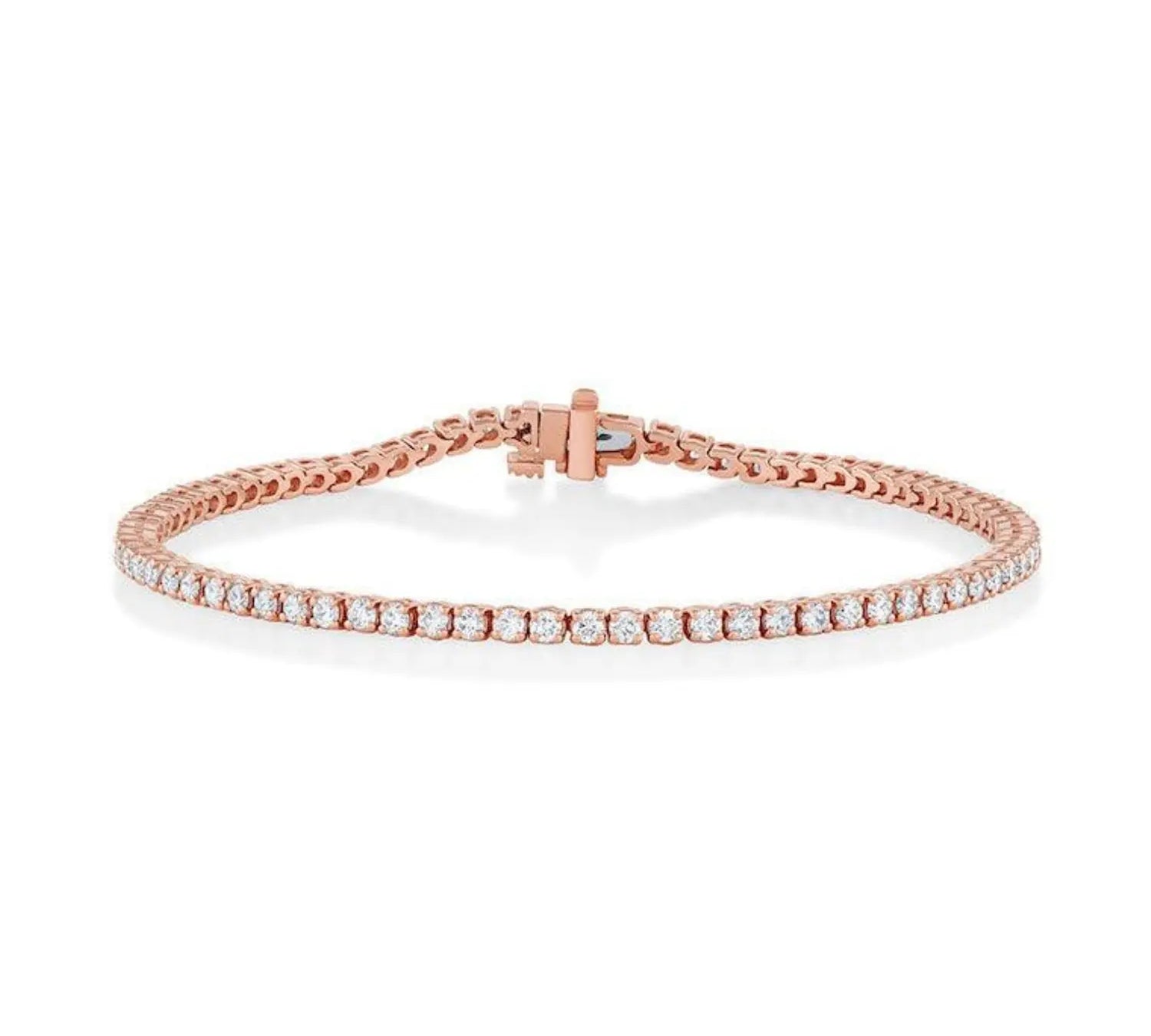 Marrow Fine Jewelry White Diamond Maria Tennis Bracelet [Rose Gold]