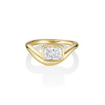 Mila Cushion Wave Ring [Yellow Gold]