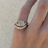 Mila Cushion Wave Ring