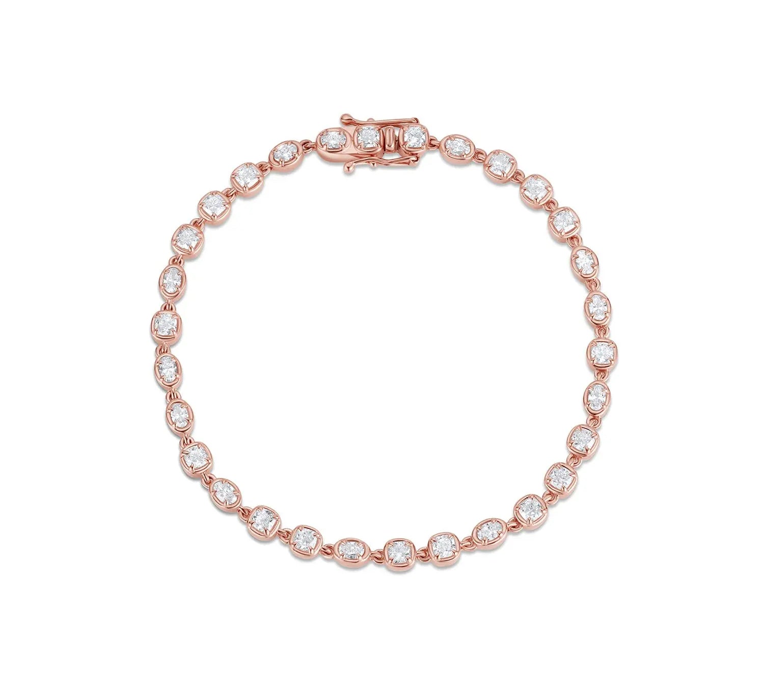 Mini Lisse Tennis Bracelet Marrow Fine [Rose Gold]