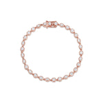 Mini Lisse Tennis Bracelet Marrow Fine [Rose Gold]
