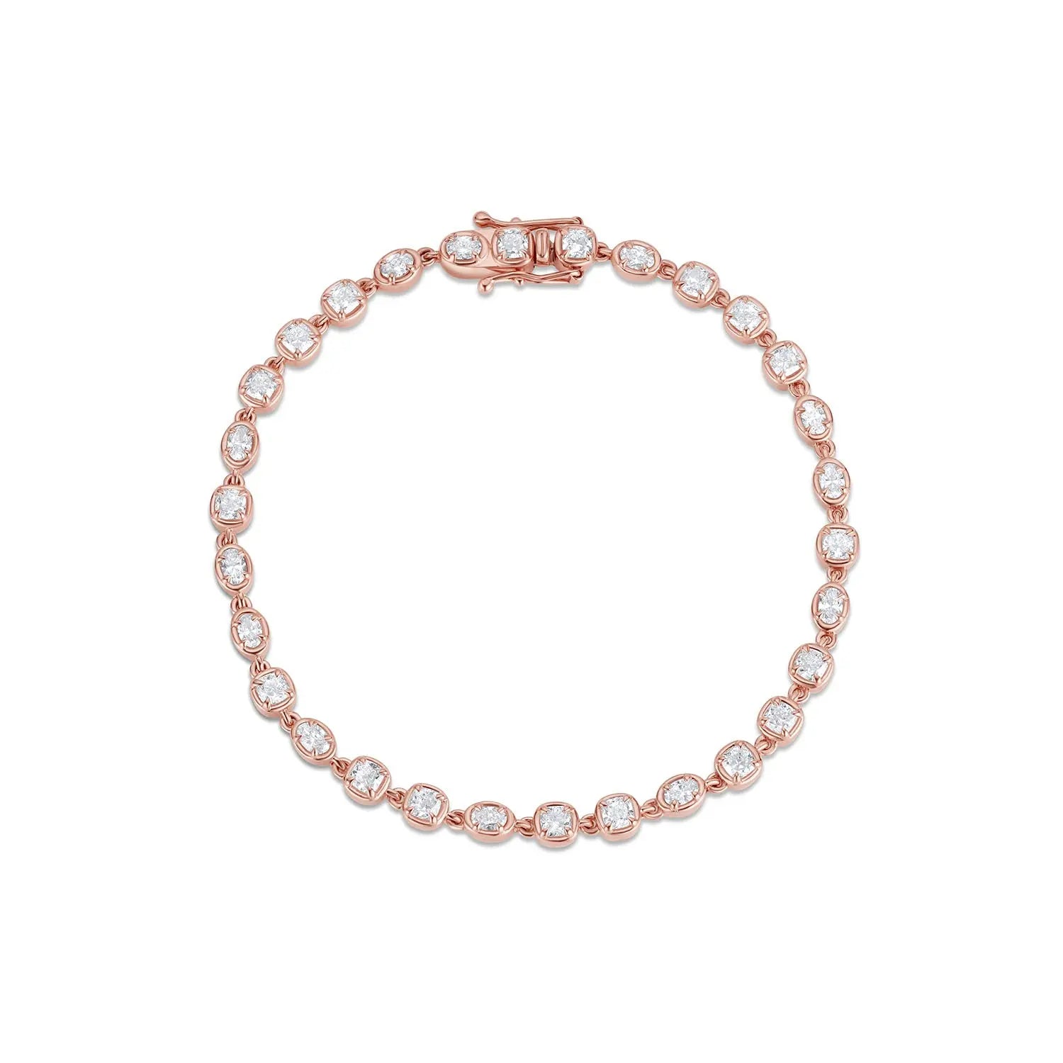 Mini Lisse Tennis Bracelet Marrow Fine [Rose Gold]