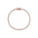 Mini Lisse Tennis Bracelet Marrow Fine [Rose Gold]