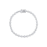Mini Lisse Tennis Bracelet Marrow Fine [White Gold]