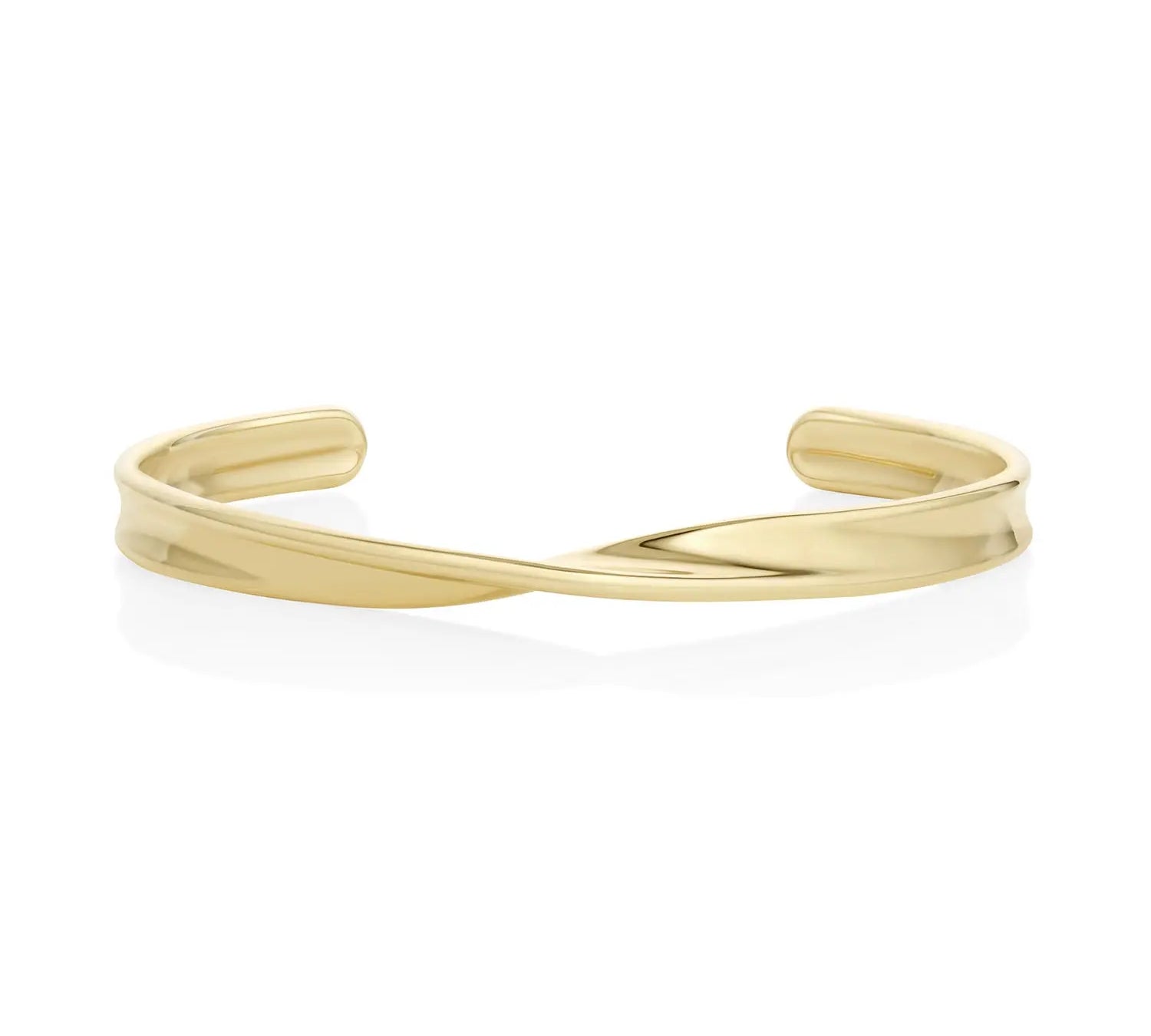 Mini Everyday Twist Link Cuff [Yellow Gold]