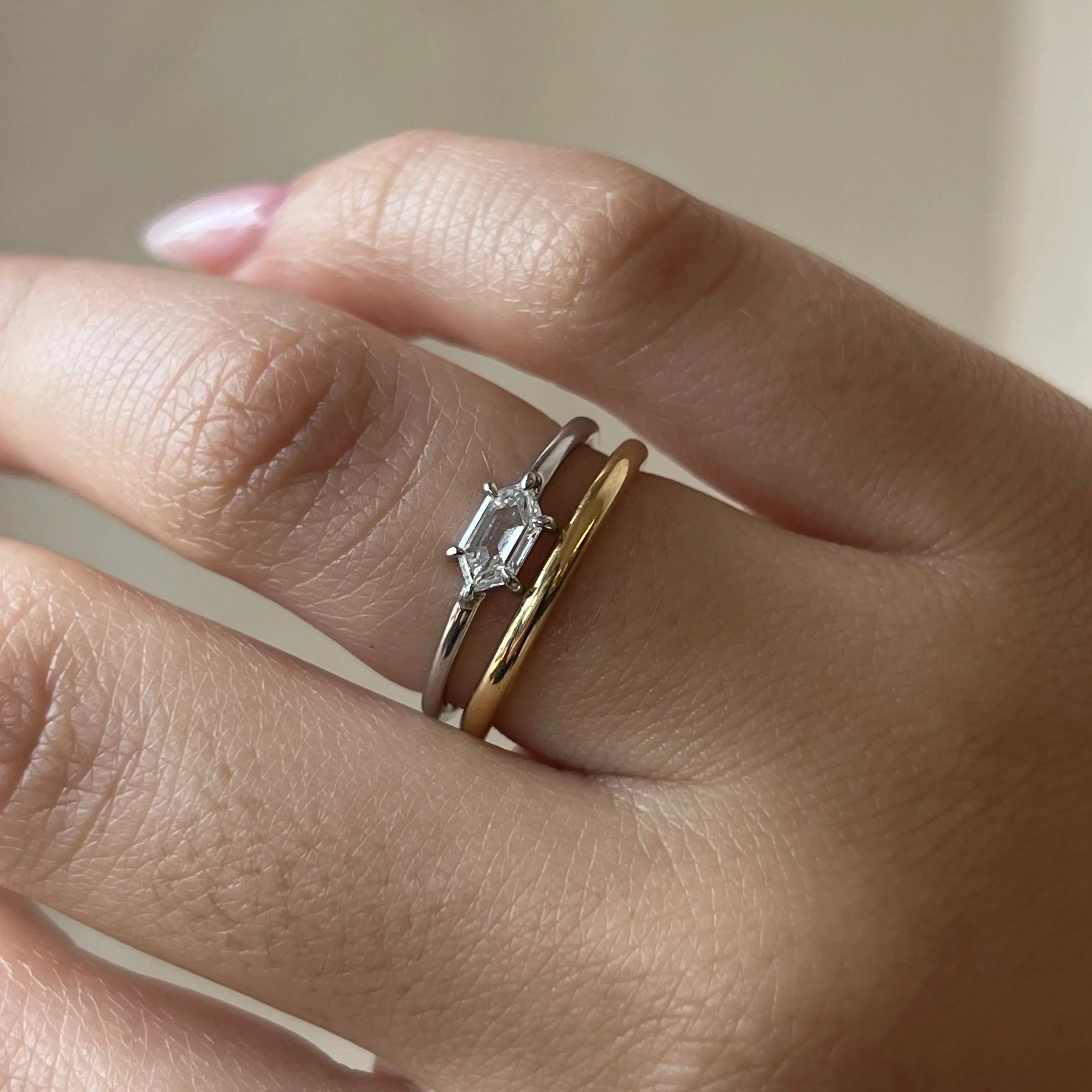 Mini Bullet Diamond Ring - Marrow Fine [on hand]