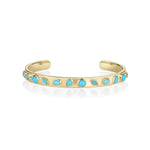 Mixed Shape Turquoise Cuff