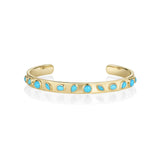 Mixed Shape Turquoise Cuff