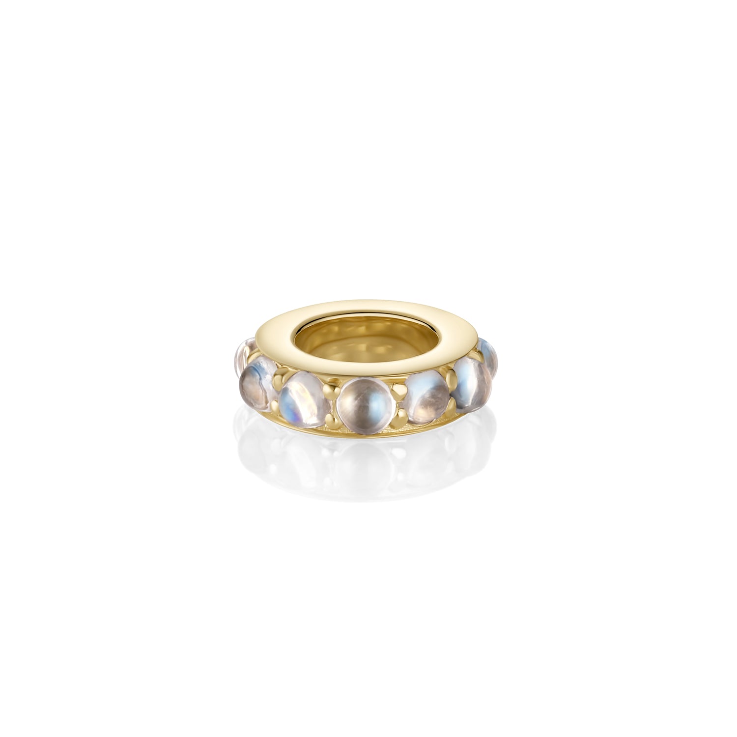 Birthstone Rondelle - Moonstone [Yellow Gold]