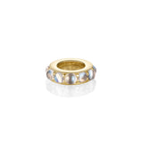 Birthstone Rondelle - Moonstone [Yellow Gold]