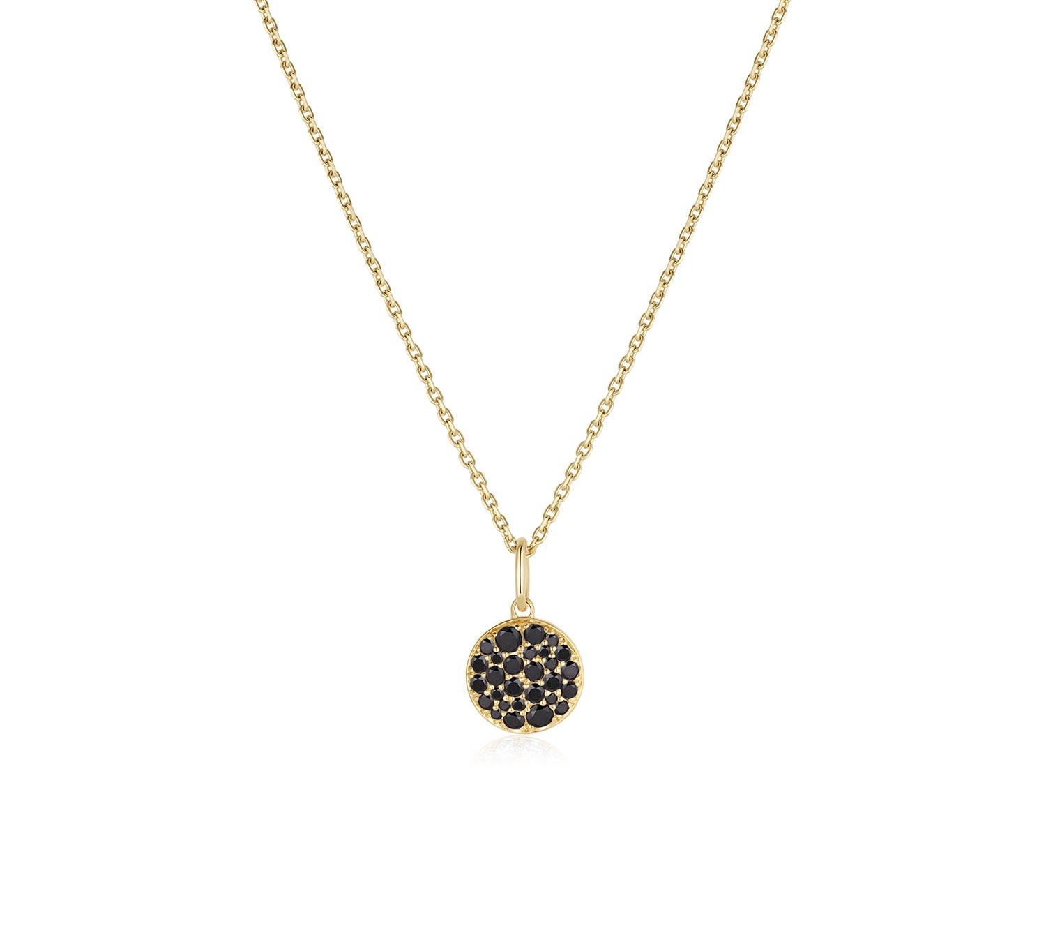New Moon Phase Charm [Yellow Gold]