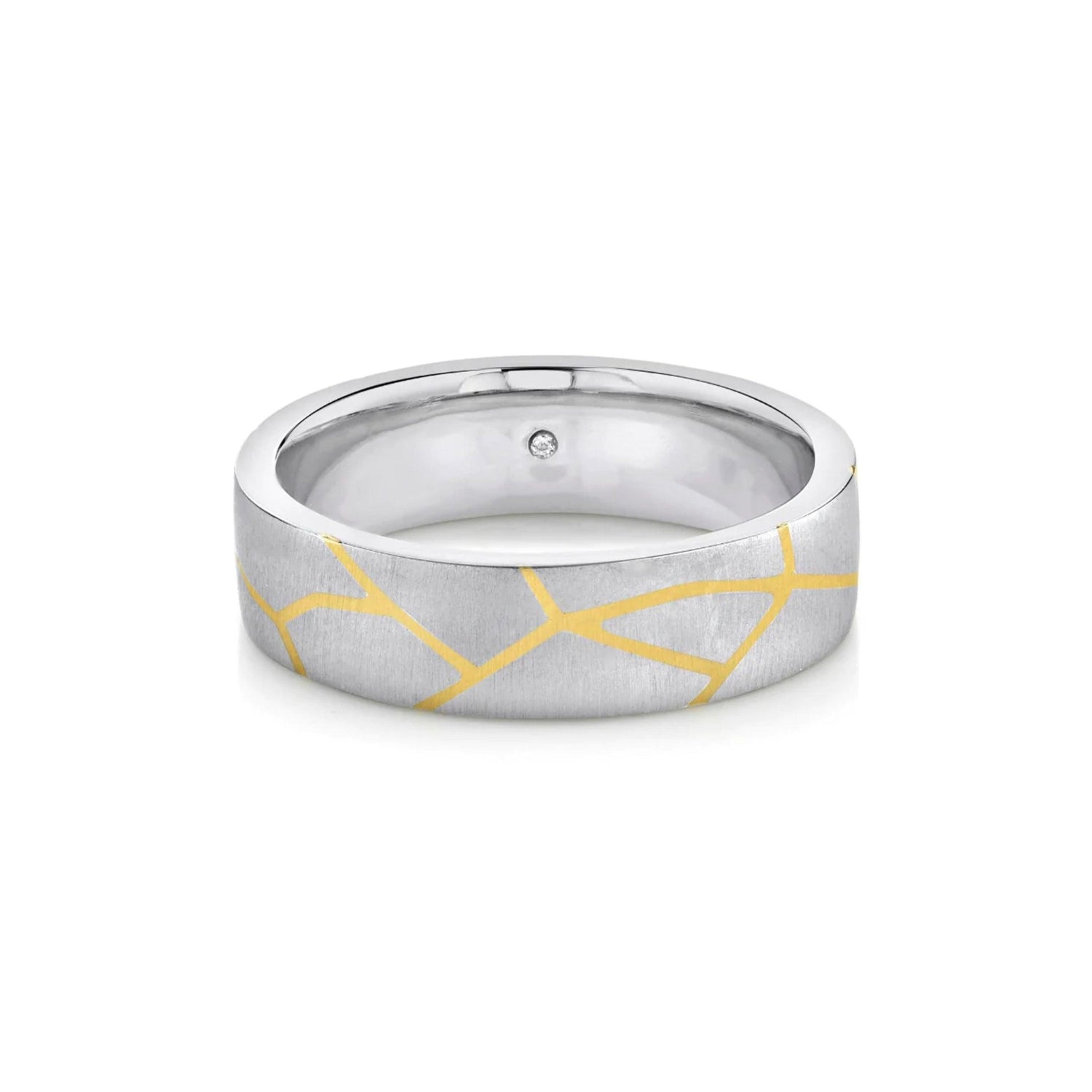 Marrow Fine Jewelry Kintsugi Pottery Inspired Men's Wedding Band