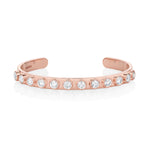 Little White Diamond Cuff [Rose Gold]