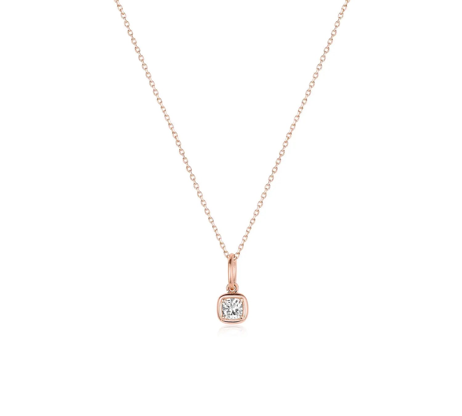 Nina Cushion Pendant [Rose Gold]