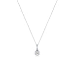 Nina Cushion Pendant [White Gold]