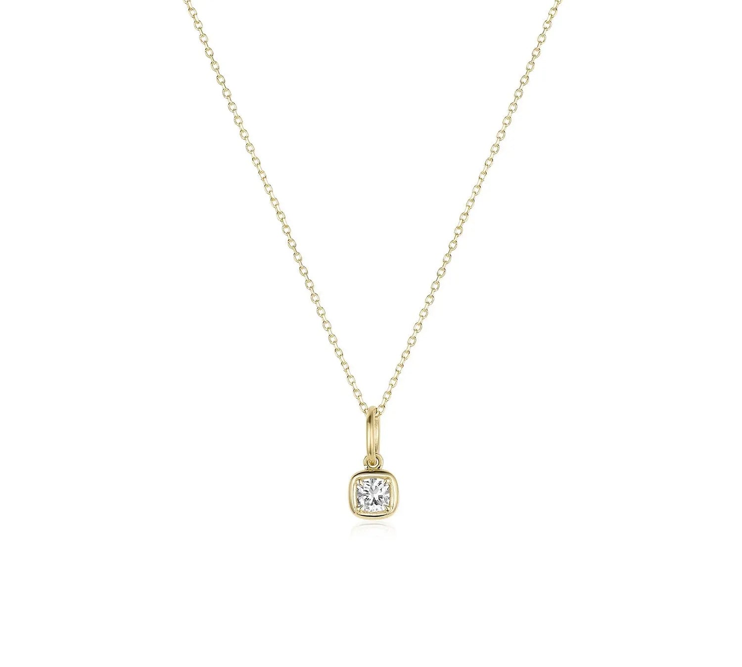 Nina Cushion Pendant [Yellow Gold]