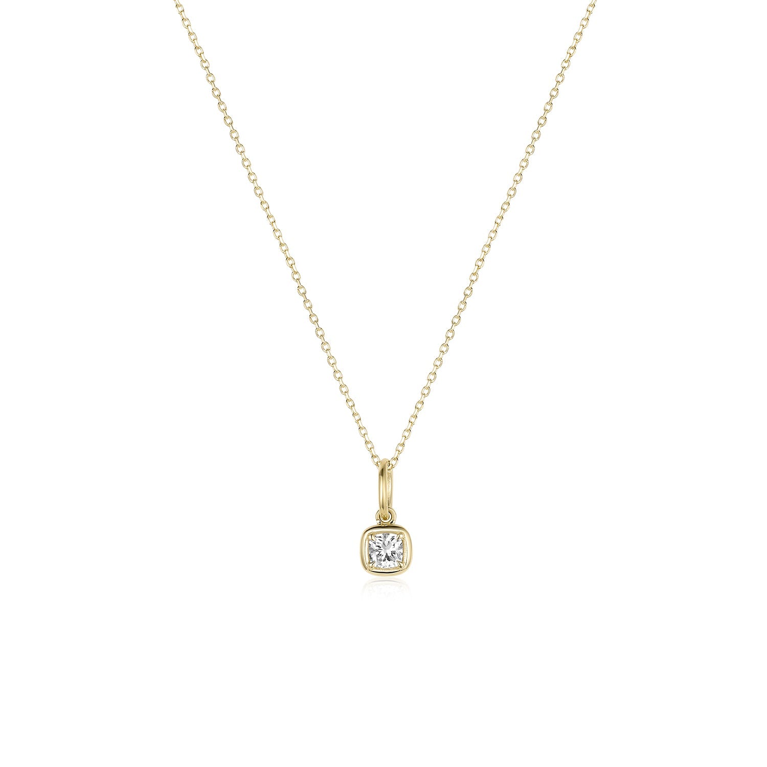 Nina Cushion Pendant [Yellow Gold]