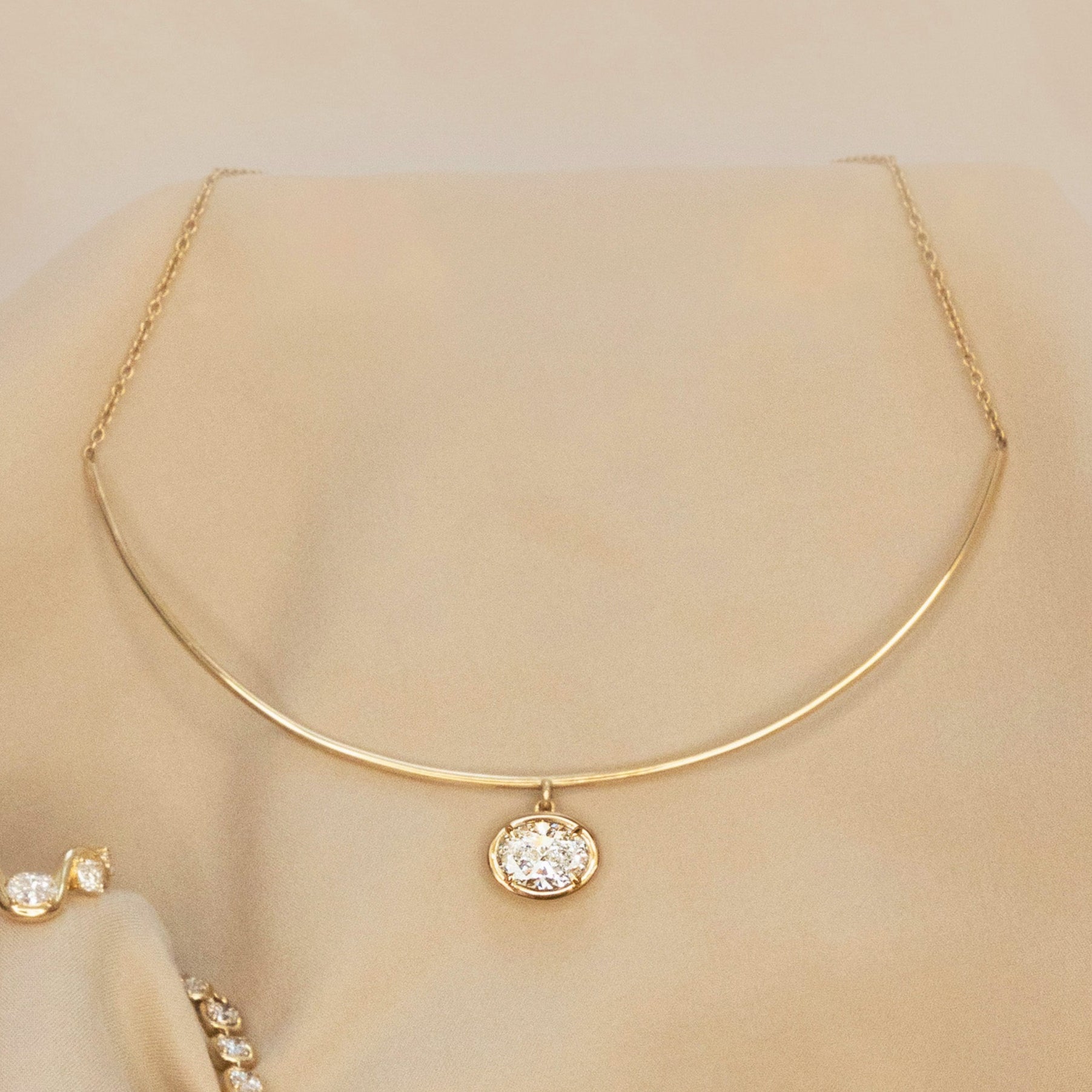 Odette Oval Collar flat lay 