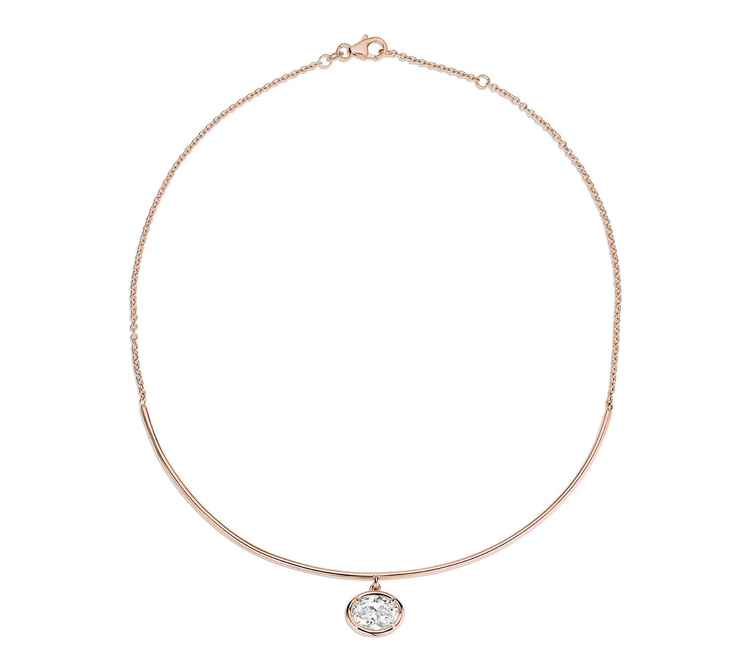 Odette Oval Collar [Rose Gold]