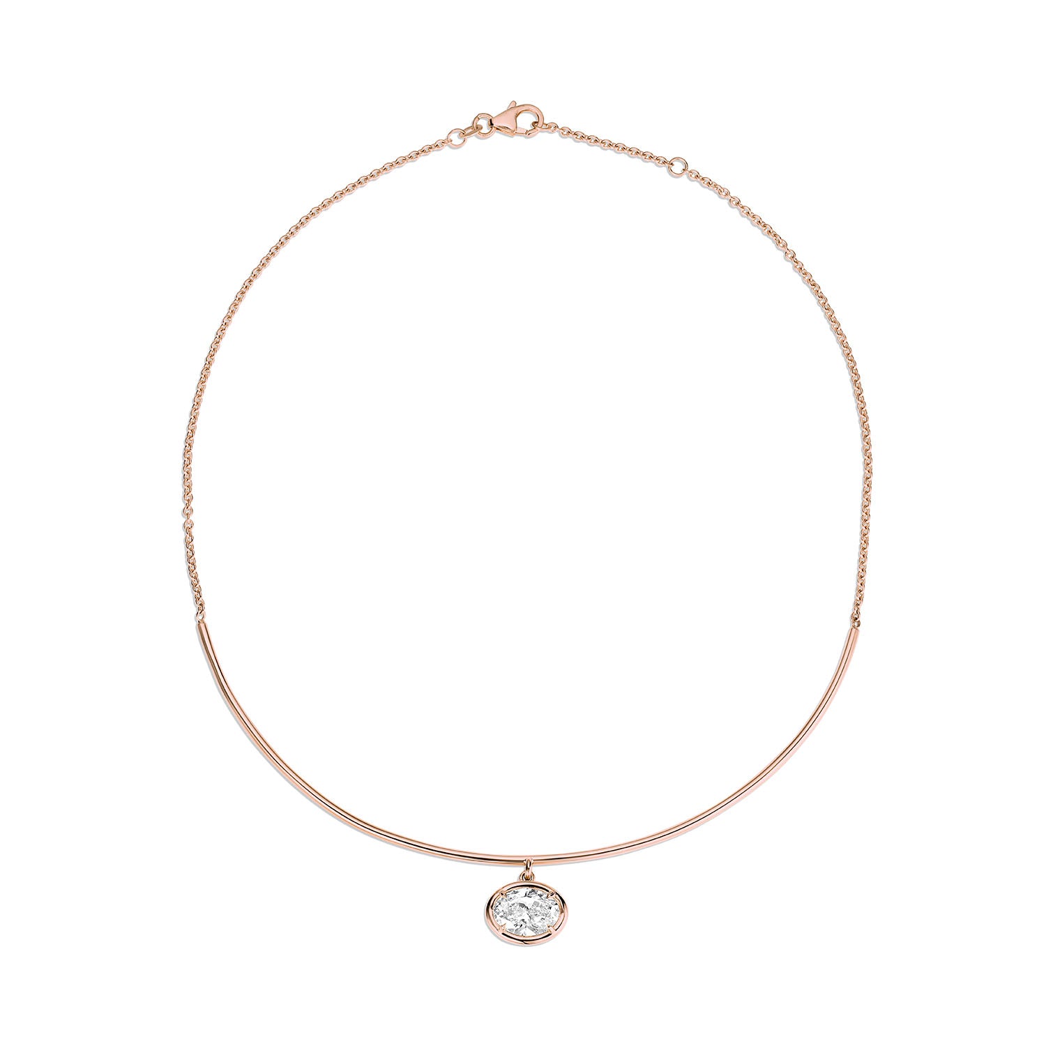 Odette Oval Collar [Rose Gold]