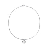 Odette Oval Collar [White Gold]