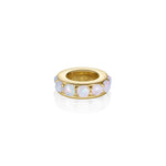 Birthstone Rondelle - Opal [Yellow Gold]
