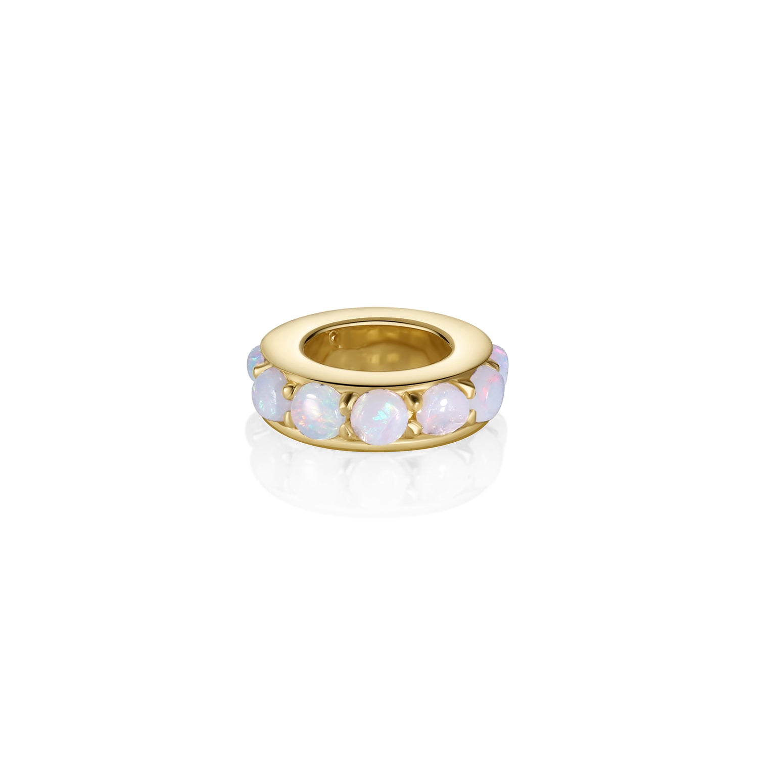 Birthstone Rondelle - Opal [Yellow Gold]