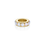 Birthstone Rondelle - Opal [Yellow Gold]