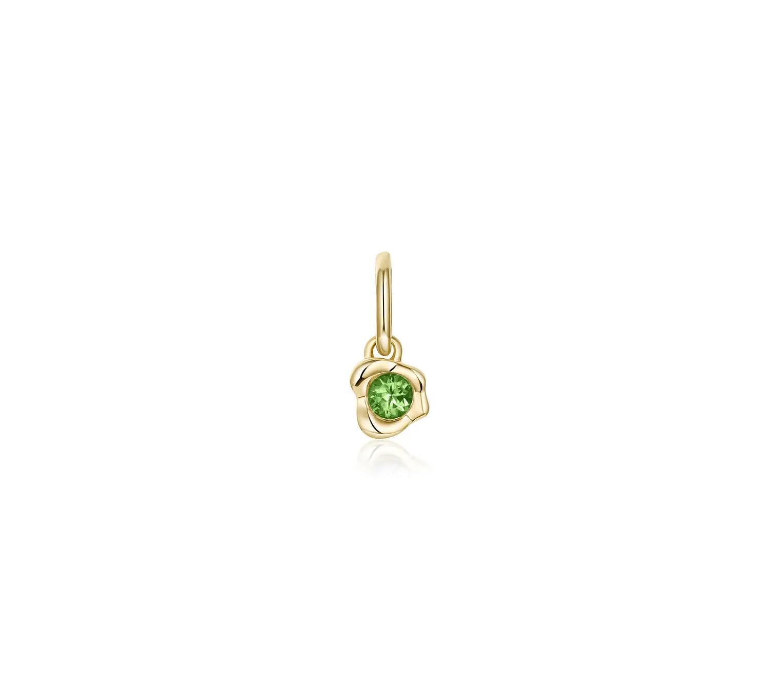 Abstract Bezel Gemstone Charm - Marrow Fine