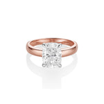 The Peyton Two-Tone Cushion Engagement Ring [Rose Gold]