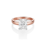 The Peyton Two-Tone Cushion Engagement Ring [Rose Gold]