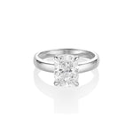 The Peyton Two-Tone Cushion Engagement Ring [White Gold]