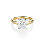 The Peyton Two-Tone Cushion Engagement Ring [Yellow Gold]