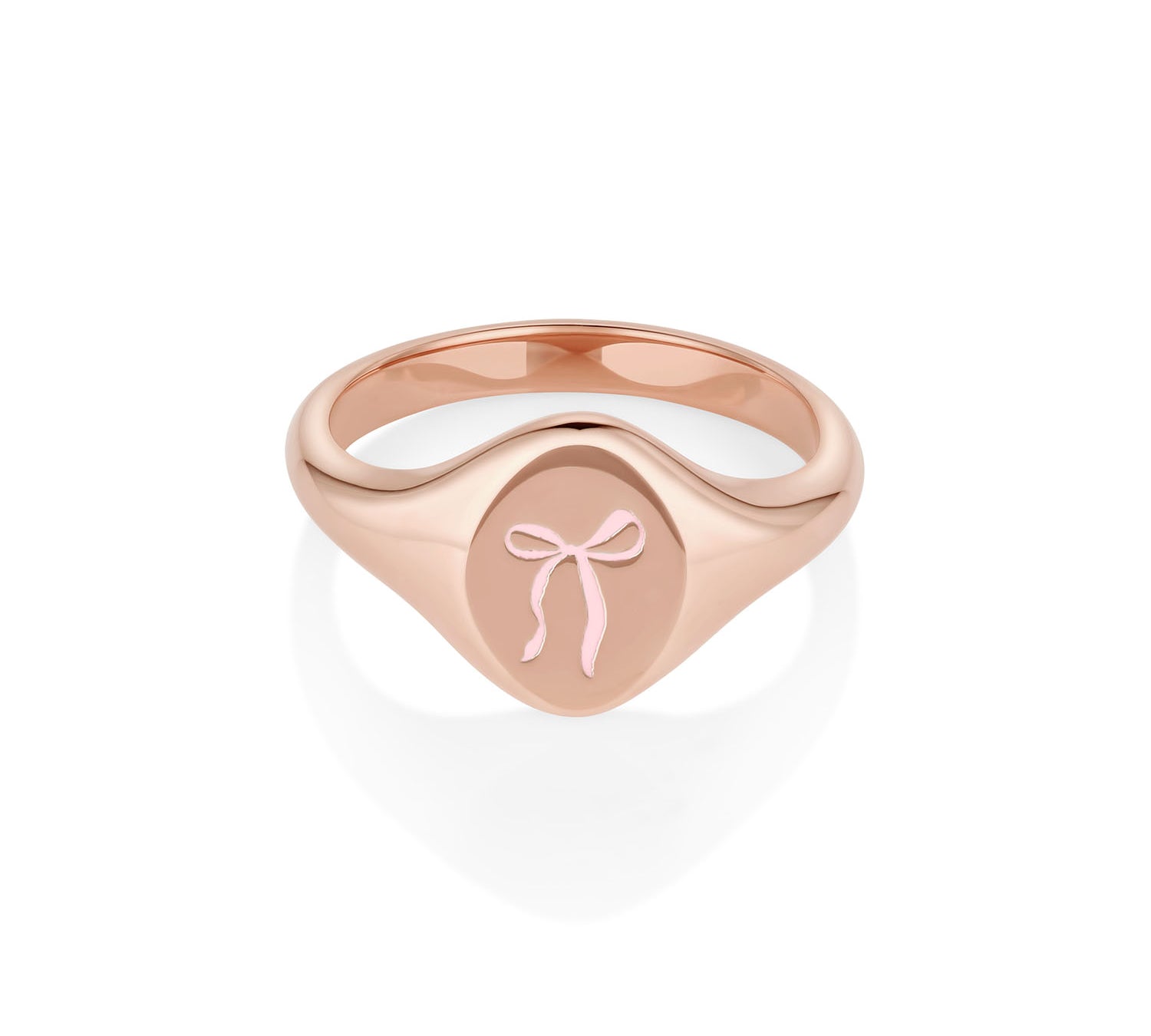 Pink Keepsake Signet Ring [Rose Gold]
