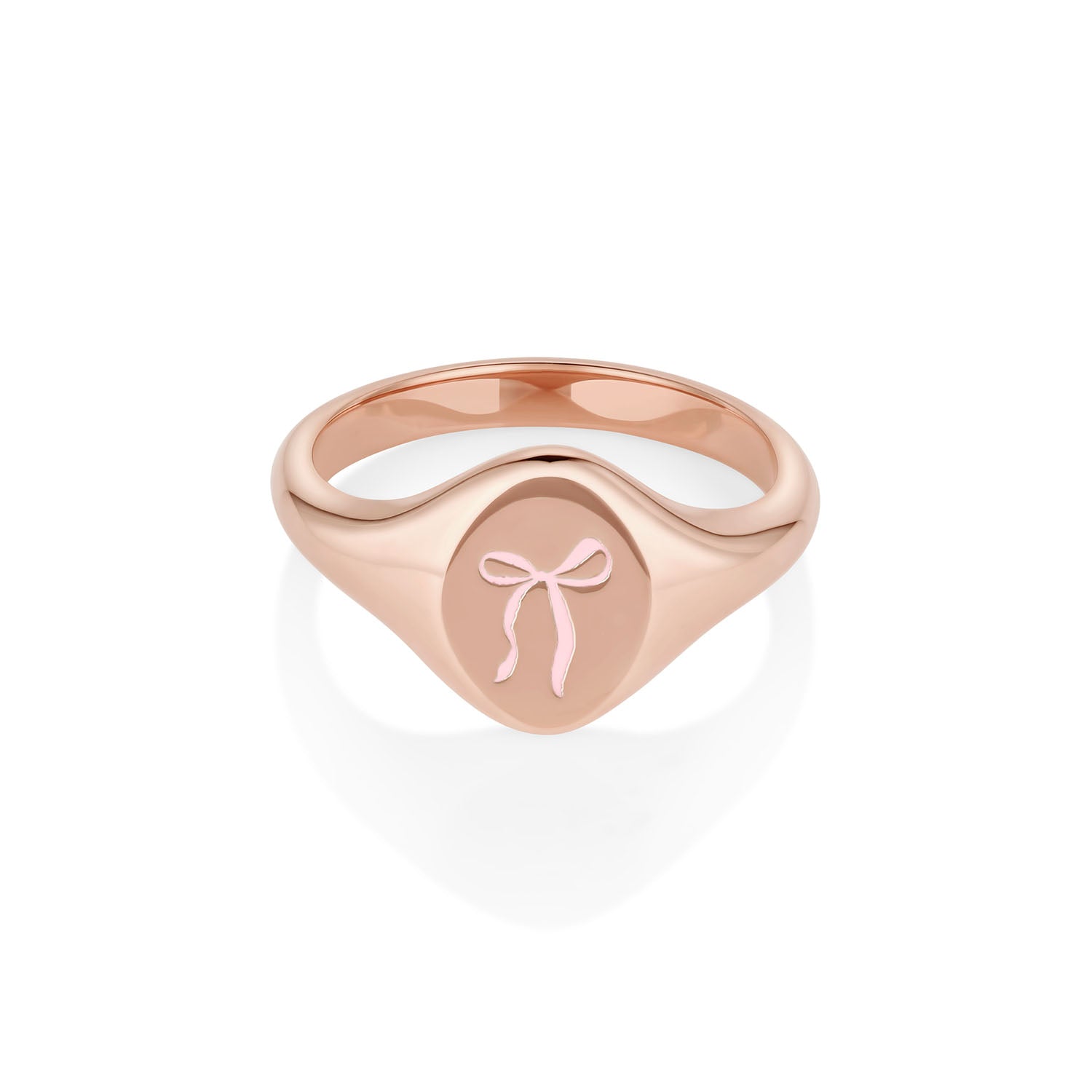 Pink Keepsake Signet Ring [Rose Gold]