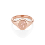Pink Keepsake Signet Ring [Rose Gold]