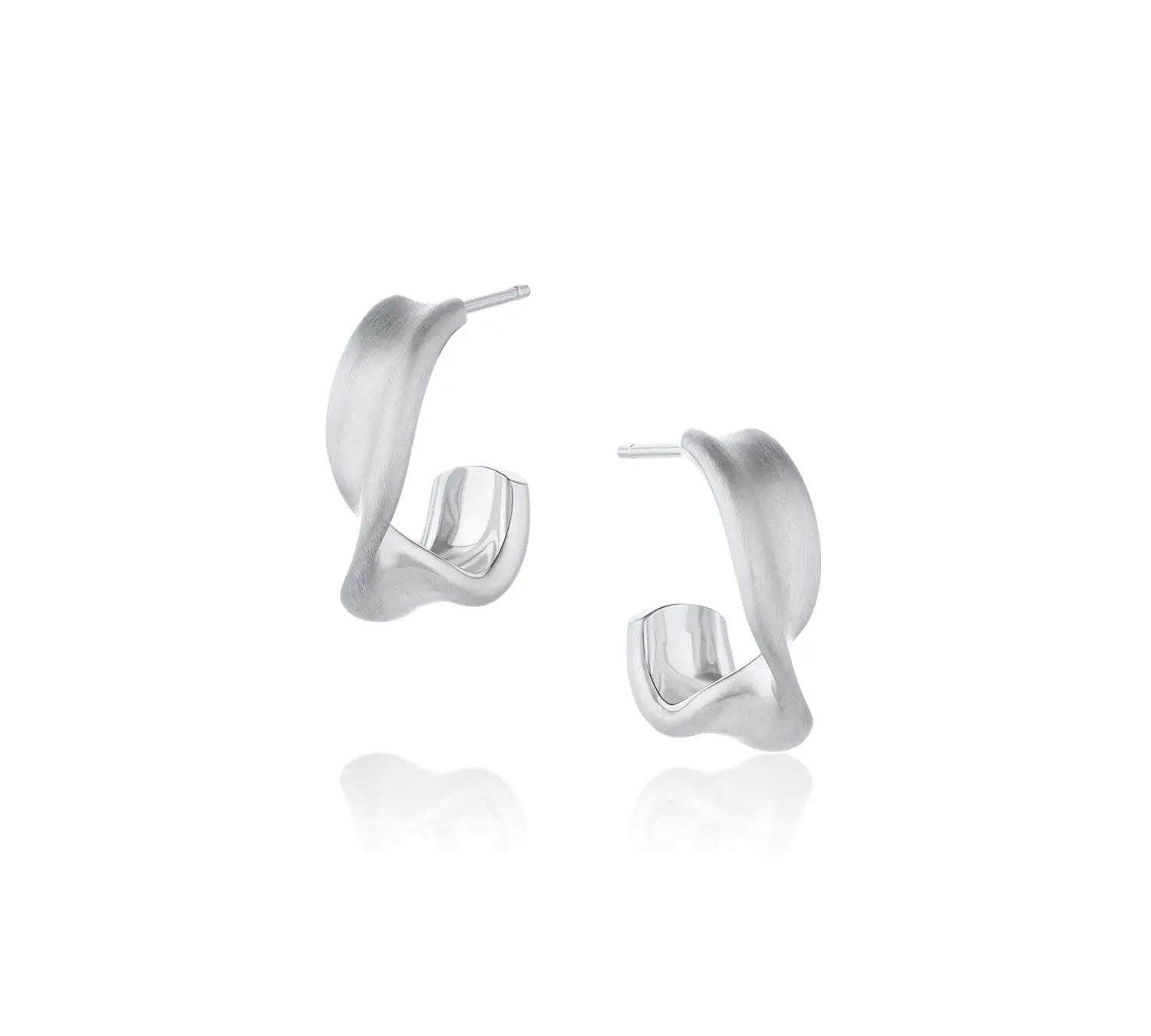 Everyday Twist Hoops [14k white gold]